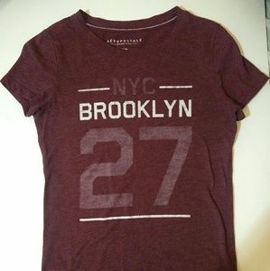 Burgundy Aeropostale Graphic Tee